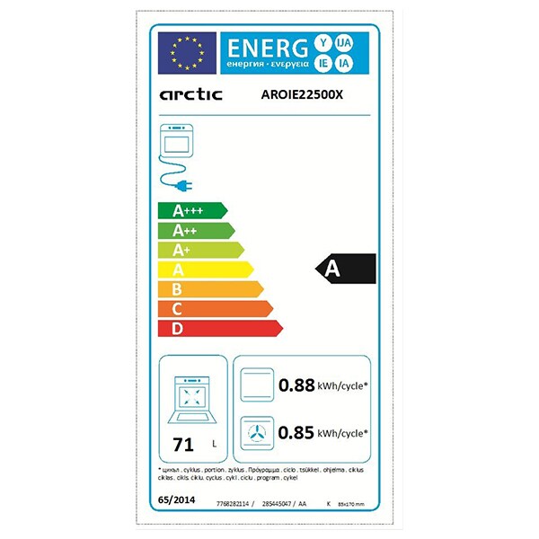 Cuptor incorporabil ARCTIC AROIE22500X, electric, 71l, A