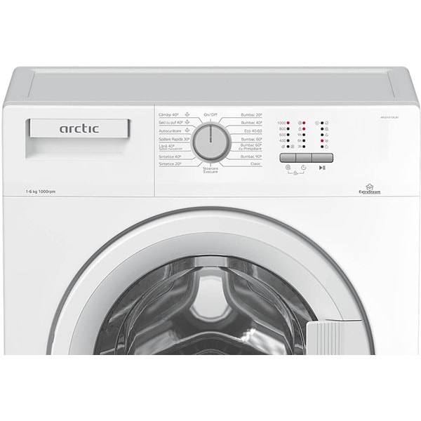 Masina de spalat rufe frontala slim ARCTIC APL61015XLW1, 6 kg, 1000rpm, Clasa E, alb