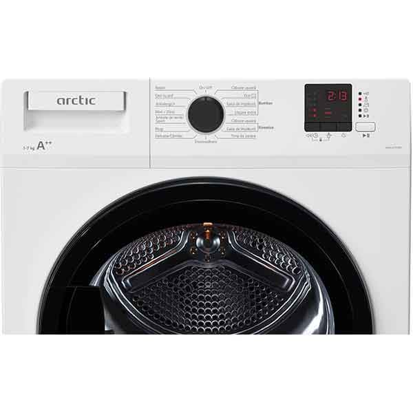 Uscator de rufe ARCTIC DAPLH732PB, Pompa de caldura, 7kg, 15 programe, Clasa A++, alb