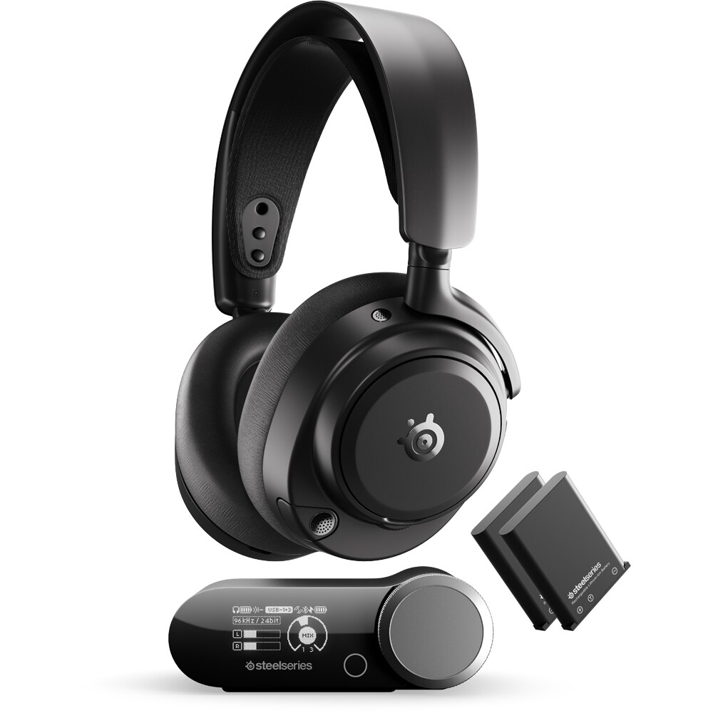 Casti Gaming Wireless STEELSERIES Arctis Nova Pro Omni, surround, multiplatforma, negru