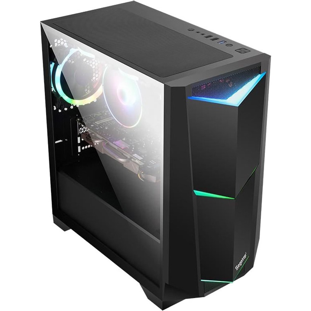 Carcasa PC SEGOTEP Ares, USB 3.0, fara sursa, negru