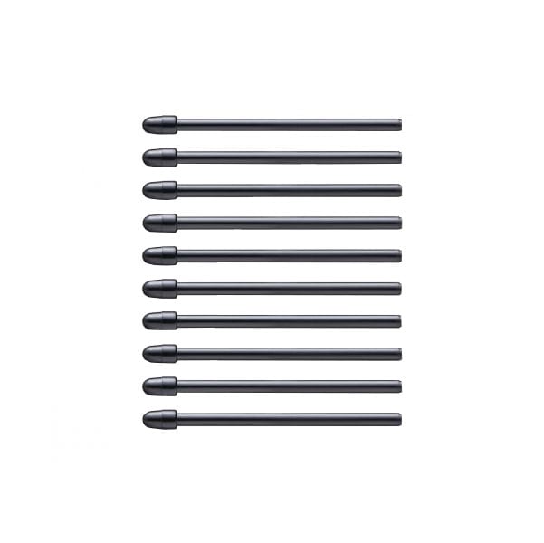 Varfuri standard pentru pen WACOM ACK22211, 10 bucati, negru