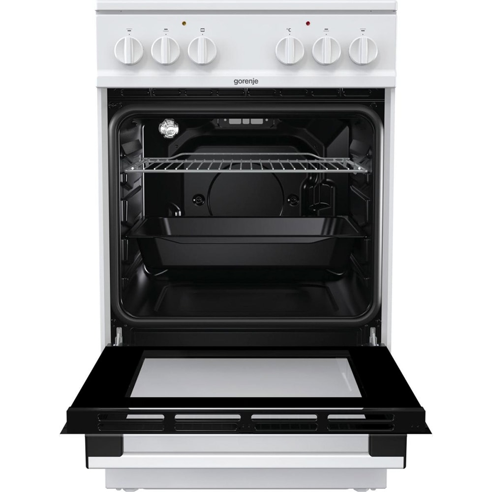 Aragaz GORENJE EC5111WG, 4 arzatoare, Electric, L 50 cm, alb