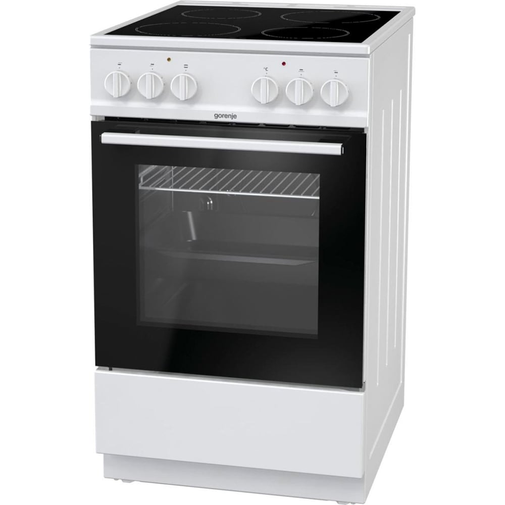 Aragaz GORENJE EC5111WG, 4 arzatoare, Electric, L 50 cm, alb