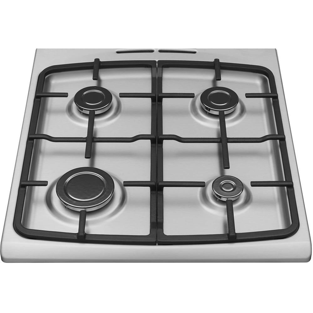 Aragaz HANSA FCMX592299H, 4 arzatoare, Gaz + Electric, L 50 cm, Grill, inox