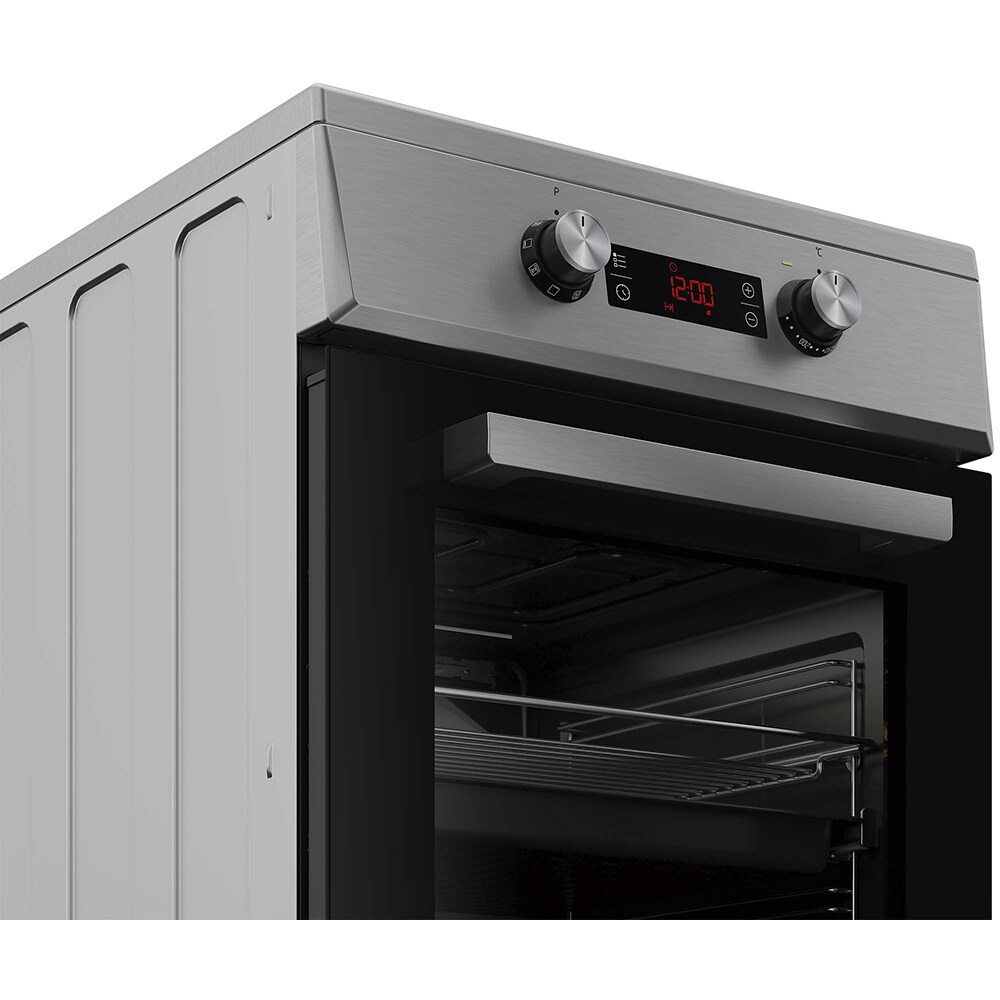 Aragaz BEKO FSM58301XCDT, 3 arzatoare, Electric, L 50 cm, Grill, inox