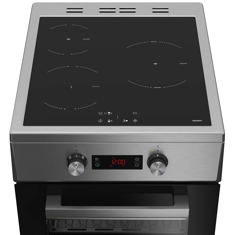 Aragaz BEKO FSM58301XCDT, 3 arzatoare, Electric, L 50 cm, Grill, inox