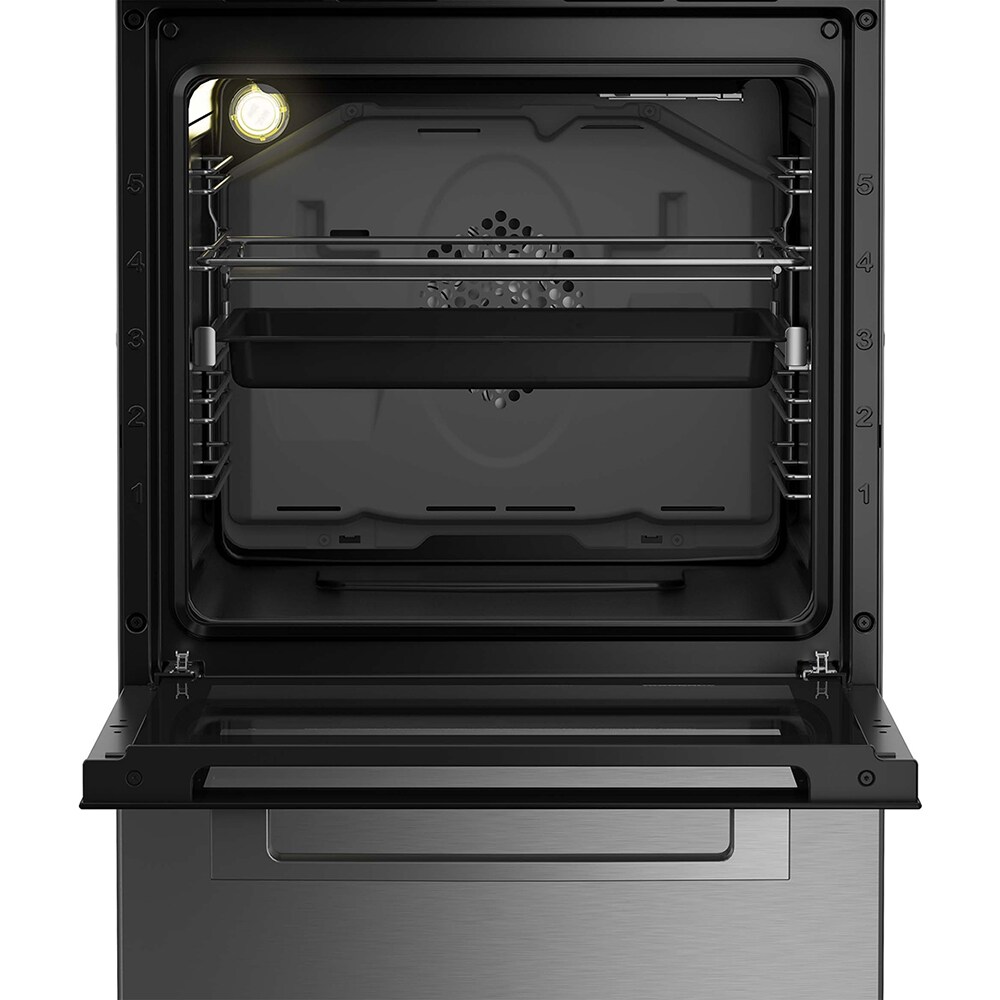 Aragaz BEKO FSM58301XCDT, 3 arzatoare, Electric, L 50 cm, Grill, inox