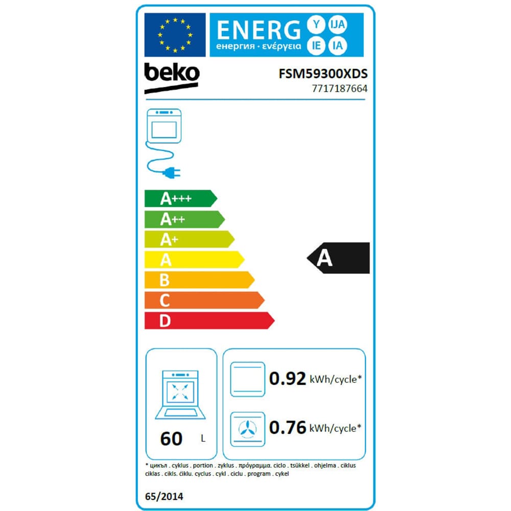 Aragaz BEKO FSM59300XDS, 4 arzatoare, Electric, L 50 cm, Grill, inox