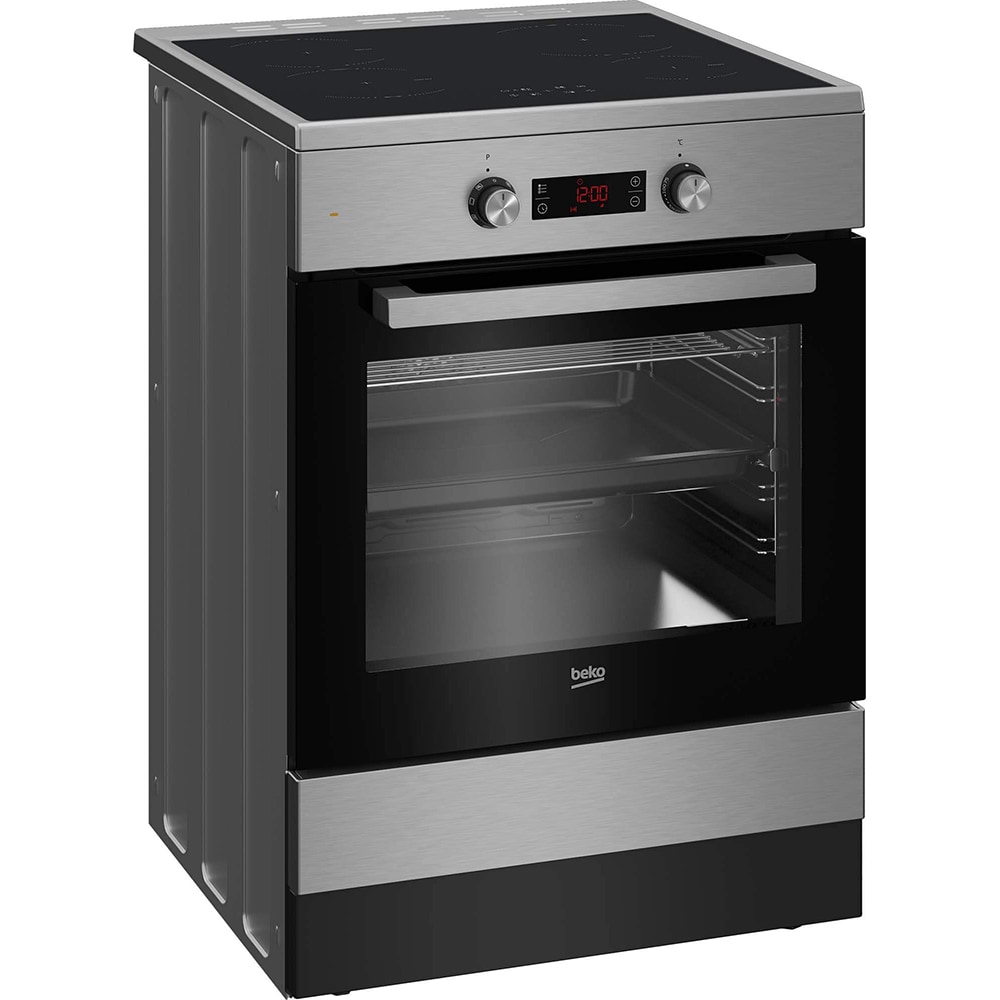 Aragaz BEKO FSM69301XCT, 4 arzatoare, Electric, L 60 cm, Grill, inox