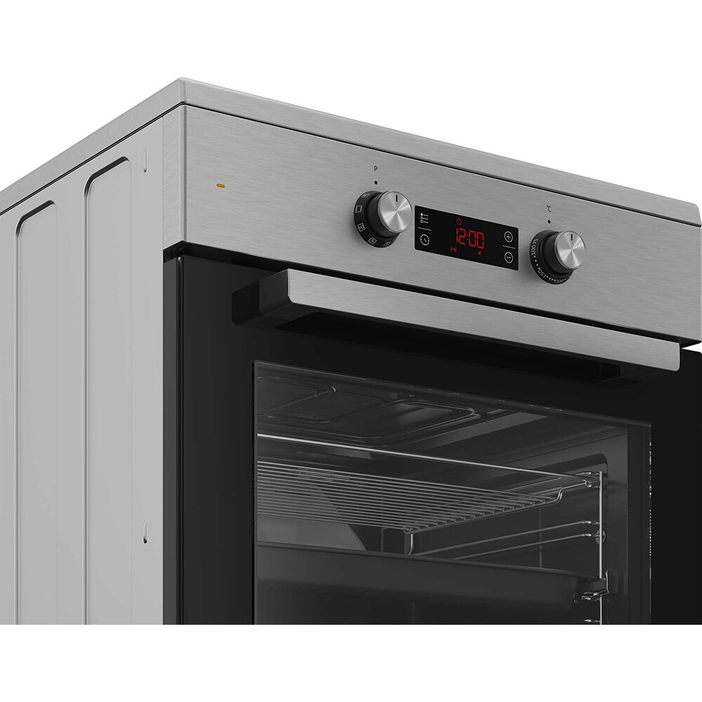 Aragaz BEKO FSM69301XCT, 4 arzatoare, Electric, L 60 cm, Grill, inox