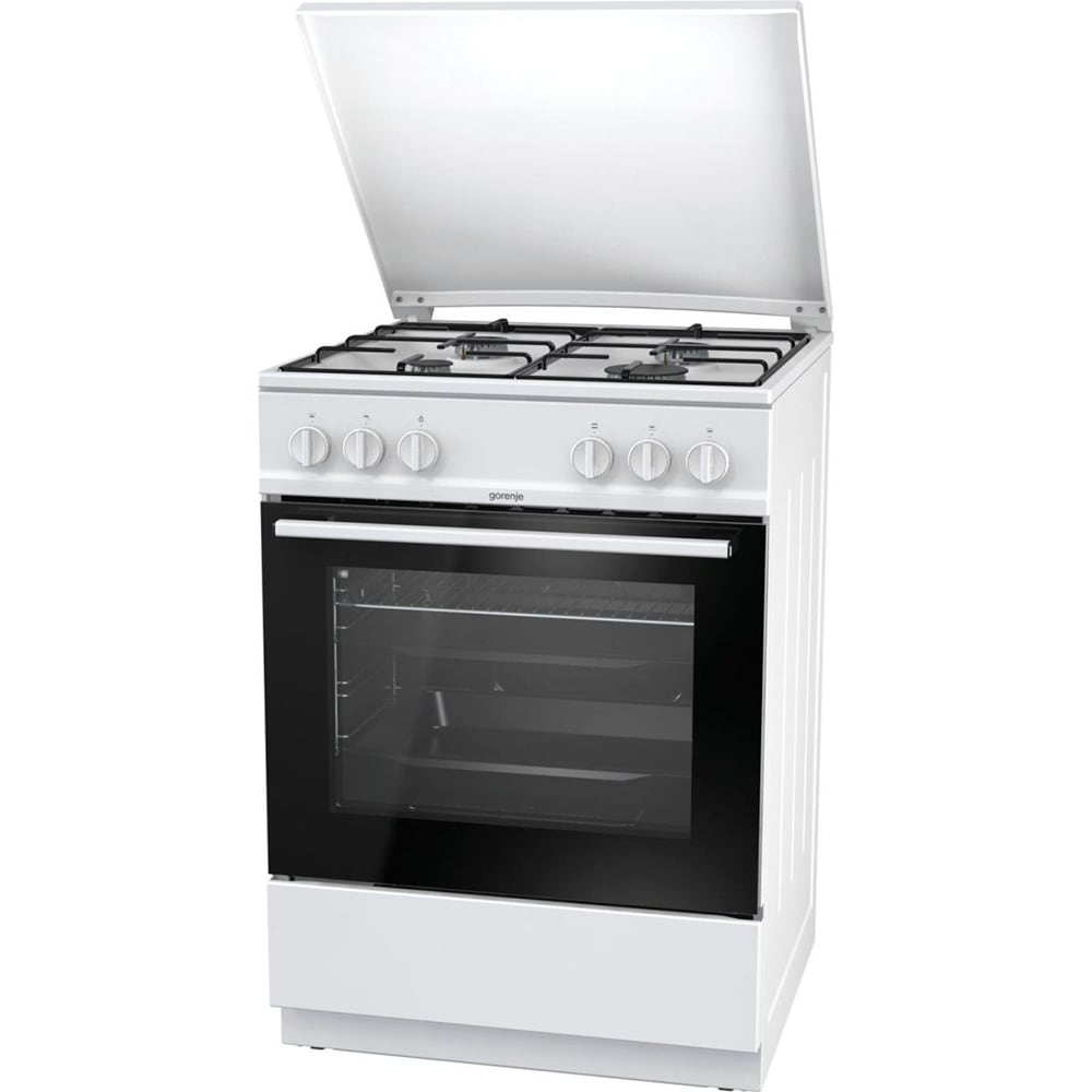 Aragaz GORENJE G6111WJ, 4 arzatoare, Gaz, L 60 cm, alb