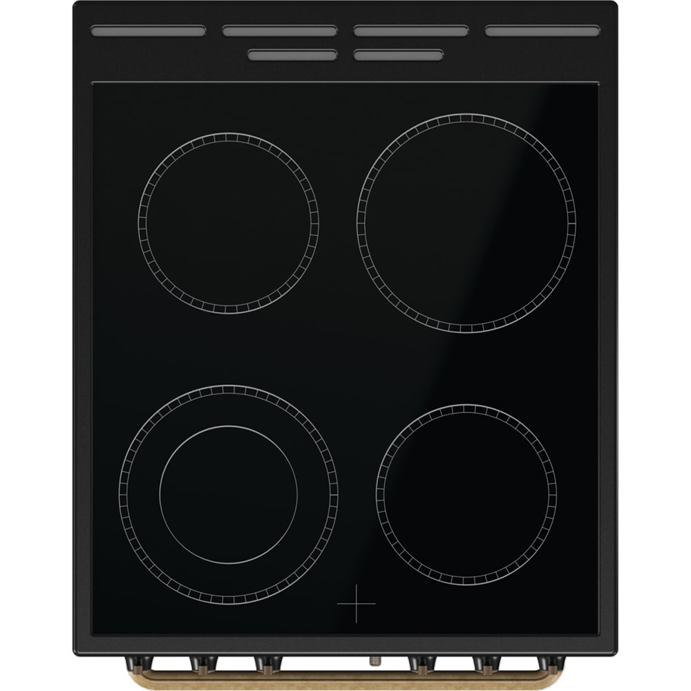 Aragaz GORENJE GECS5B70CLB, 4 arzatoare, Electric, L 50 cm, Grill, negru
