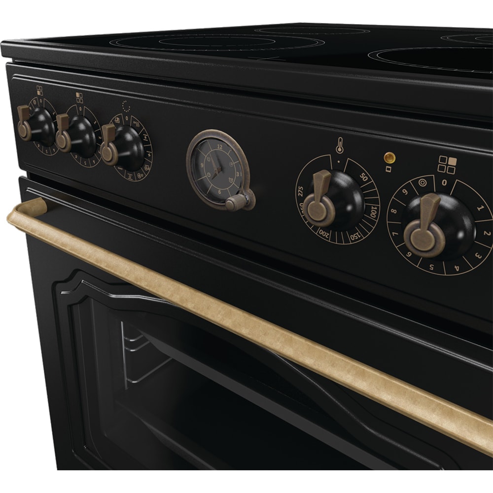 Aragaz GORENJE GECS6B71CLB, 4 arzatoare, Electric, L 60 cm, negru