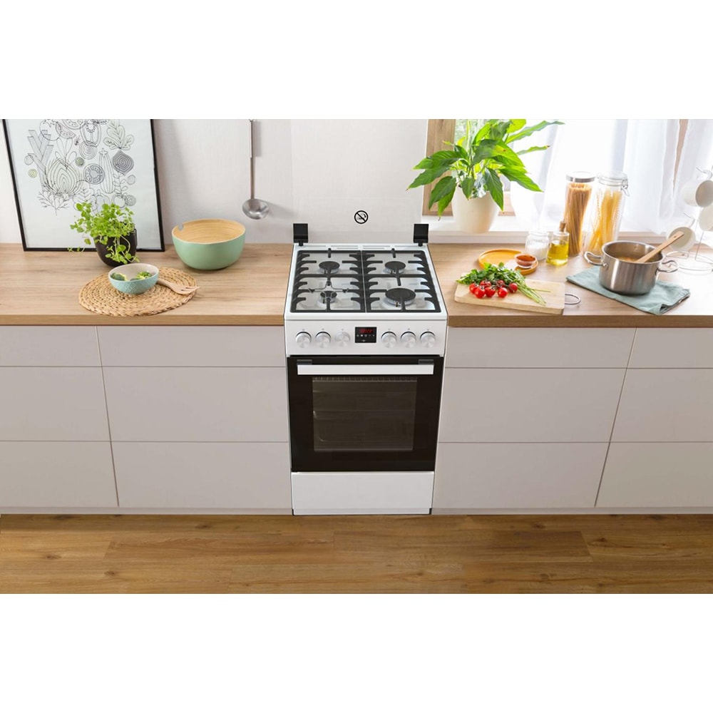 Aragaz GORENJE GGI5C20WF-B, 4 arzatoare, Gaz, L 50 cm, Grill, alb