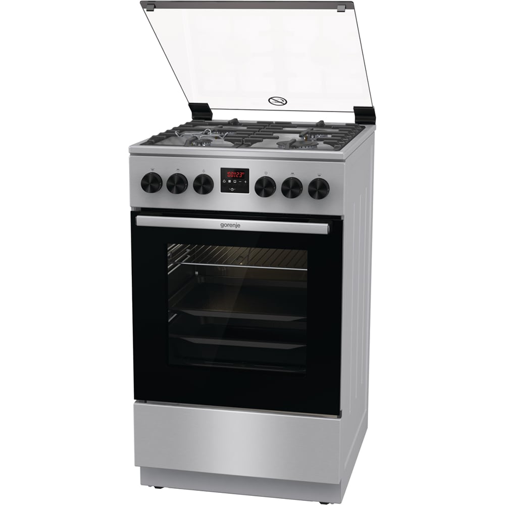 Aragaz GORENJE GGI5C20XF, 4 arzatoare, Gaz, L 50 cm, Grill, inox
