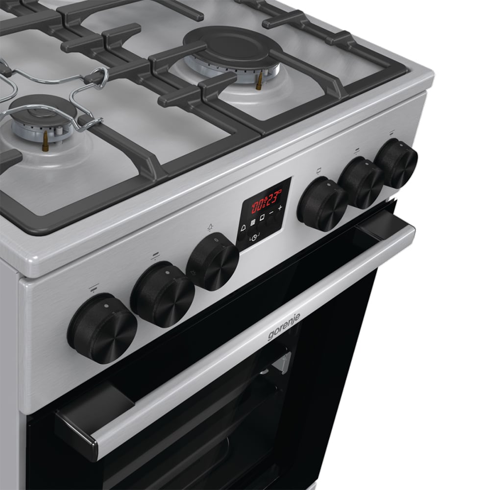 Aragaz GORENJE GGI5C20XF, 4 arzatoare, Gaz, L 50 cm, Grill, inox