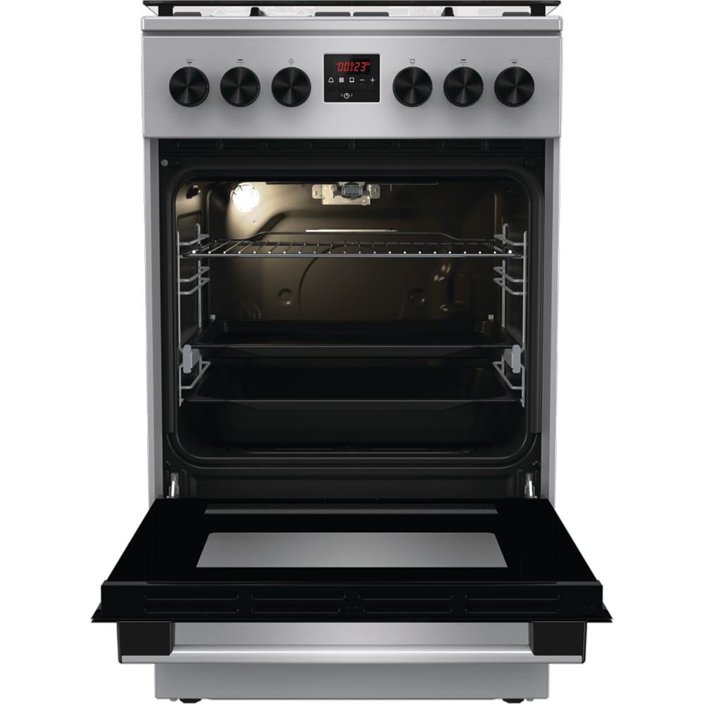 Aragaz GORENJE GGI5C20XF, 4 arzatoare, Gaz, L 50 cm, Grill, inox