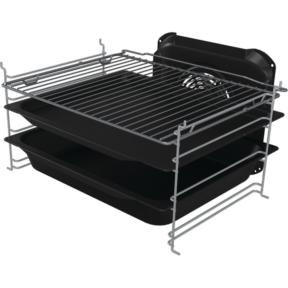 Aragaz GORENJE GK5B40SH, 4 arzatoare, Gaz + Electric, L 50 cm, gri metalic
