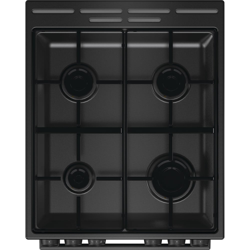 Aragaz GORENJE GKS5C70BJ, 4 arzatoare, Gaz + Electric, L 50 cm, negru