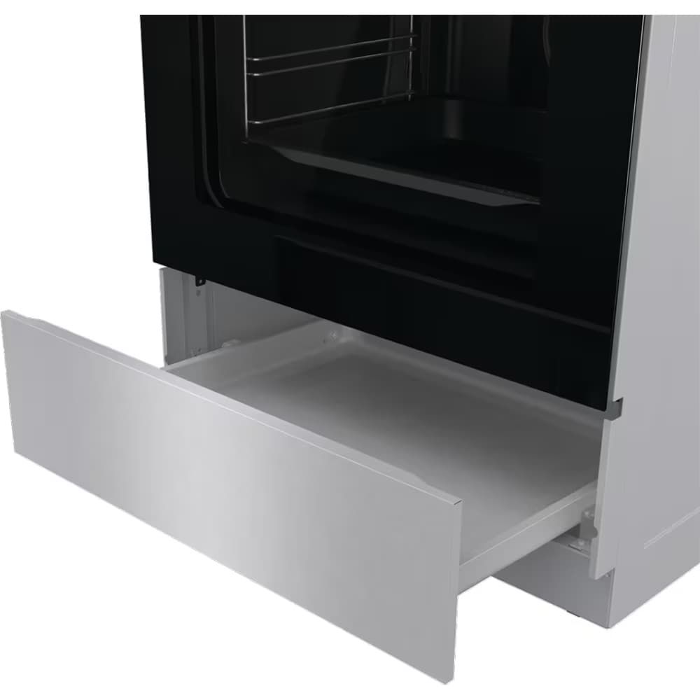 Aragaz GORENJE GKS6C70XJ, 4 arzatoare, Gaz + Electric, L 60 cm, Grill, inox