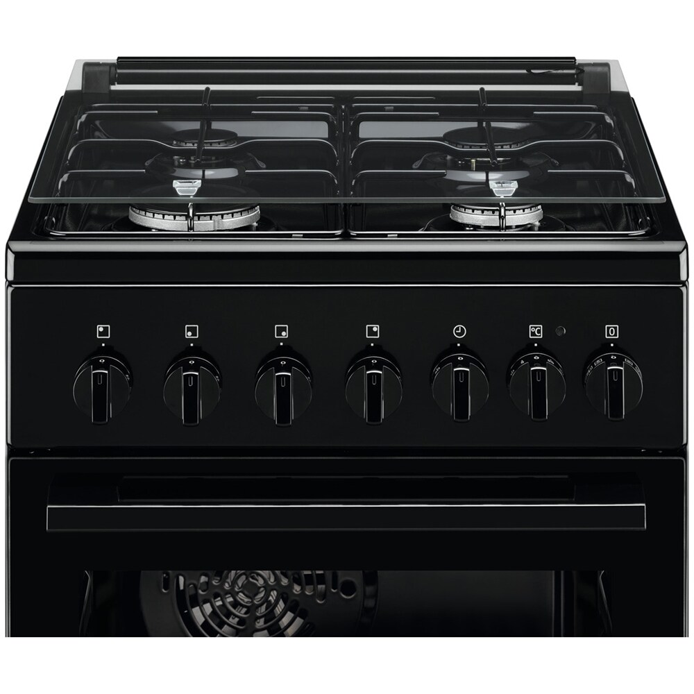 Aragaz ELECTROLUX LKK520002K, 4 arzatoare, Gaz + Electric, L 50 cm, Grill, negru