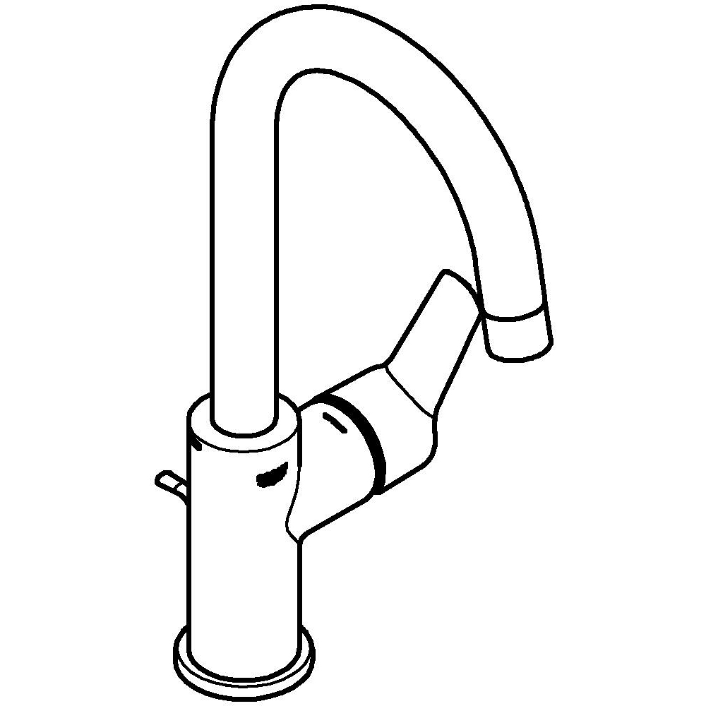 Baterie lavoar GROHE Start 24203002, alama sanitara, crom