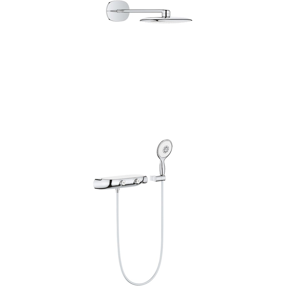 Sistem dus GROHE Smartcontrol 360 26446LS0, termostat, 3 functii, crom-alb