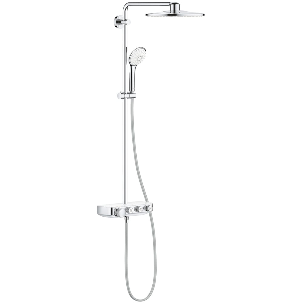 Sistem dus GROHE Euphoria Smartcontrol 310 Duo 26507LS0, termostat, 3 functii, crom-alb