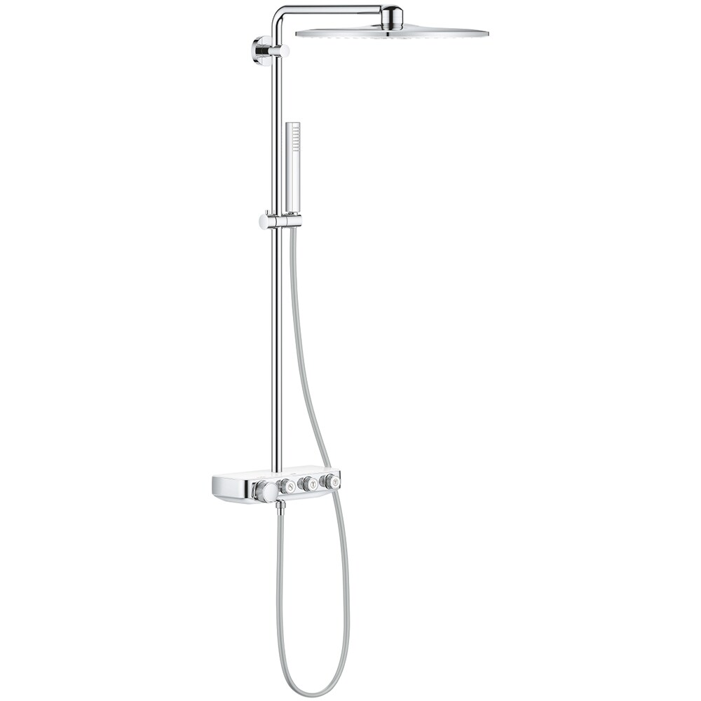 Sistem dus GROHE Euphoria Smartcontrol 310 Cube Duo 26508LS0, termostat, 1 functie, crom-alb