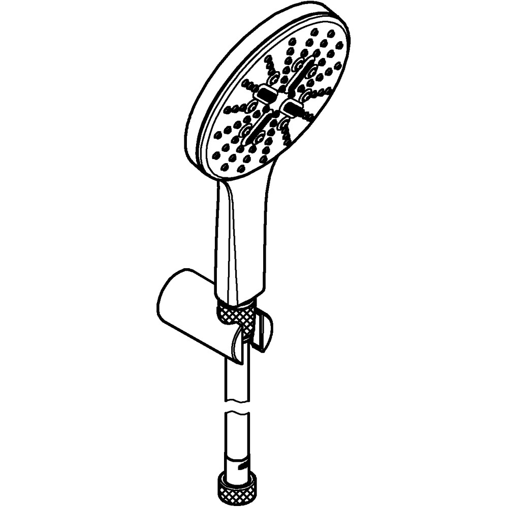 Para dus GROHE Rainshower SmartActive 130 26581000, 3 functii, crom