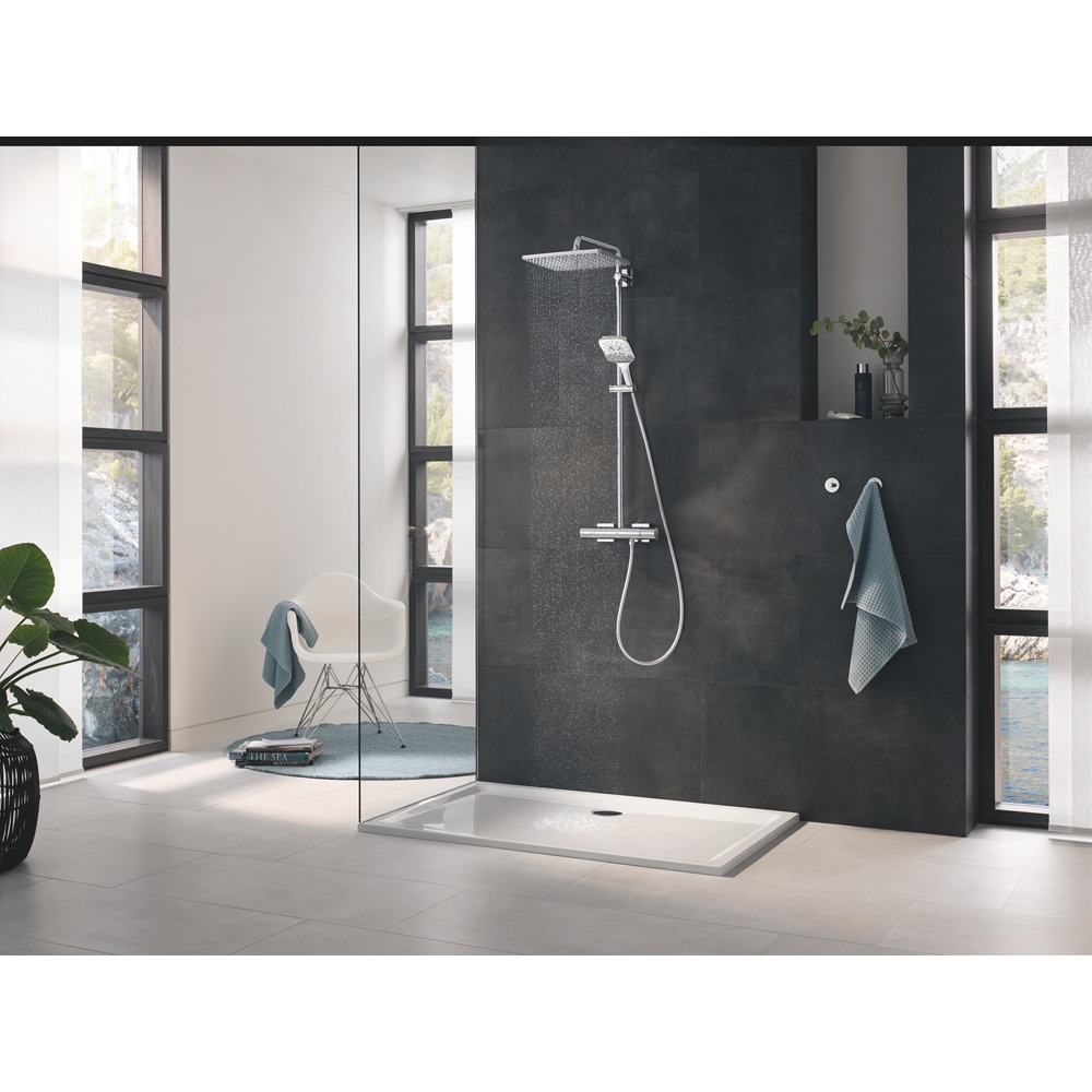 Sistem dus GROHE Rainshower SmartActive 310 26652000, termostat, 3 functii, crom