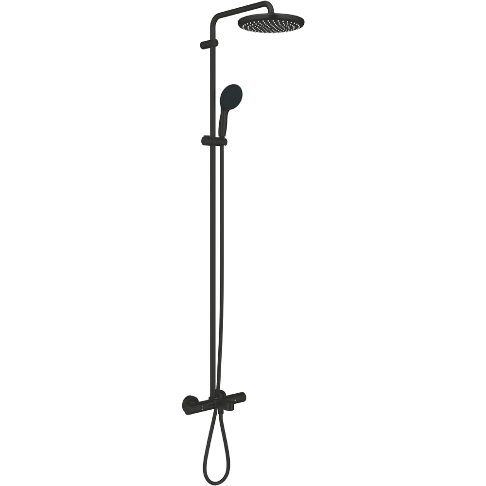 Sistem dus GROHE Tempesta 250 266722431, termostat, 1 functie, negru