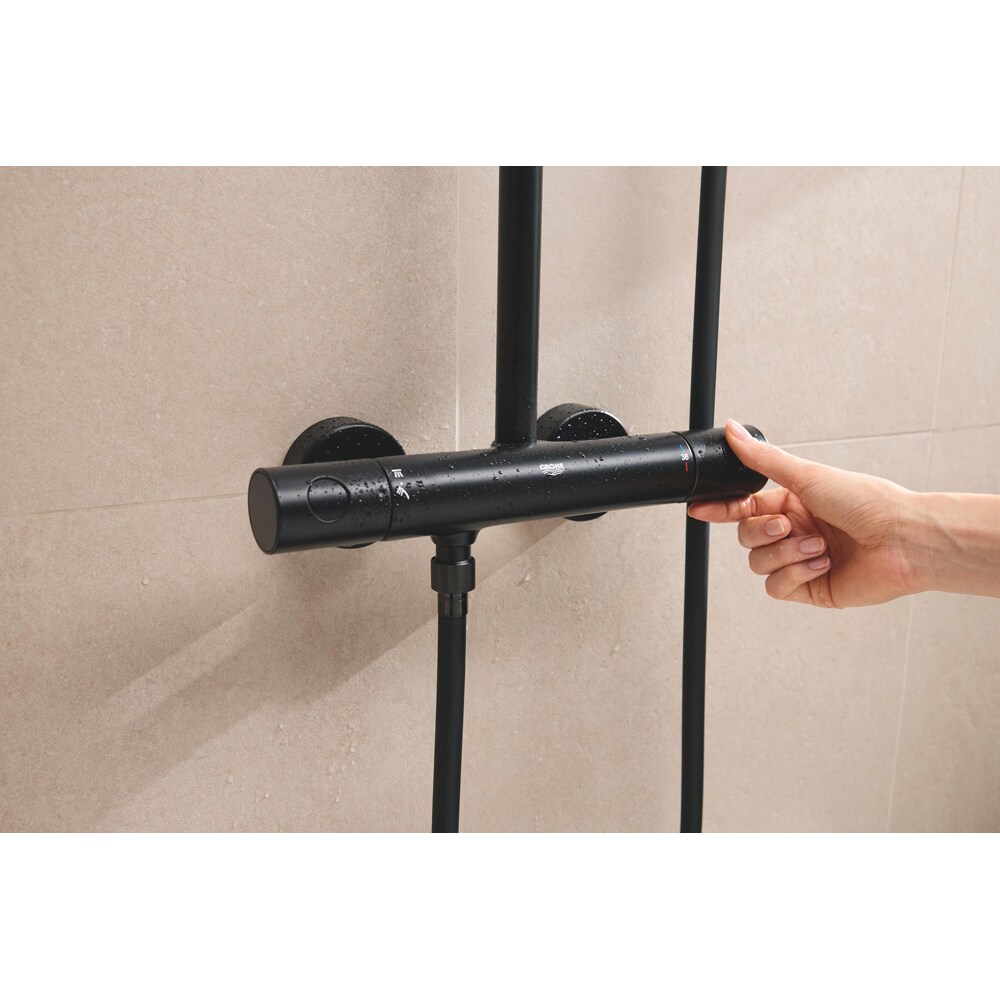Sistem dus GROHE Tempesta Cube 250 266892431, 1 functie, negru