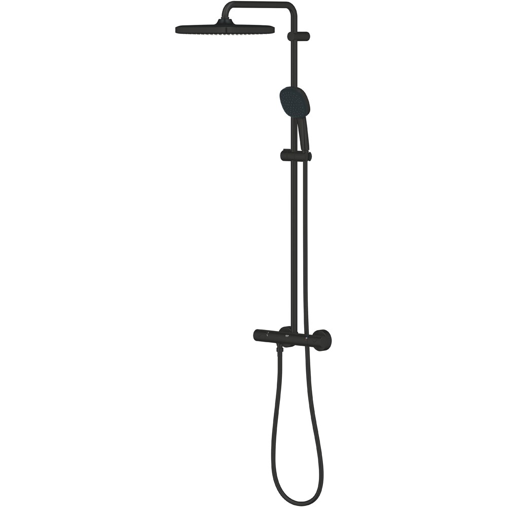 Sistem dus GROHE Tempesta Cube 250 266892431, 1 functie, negru