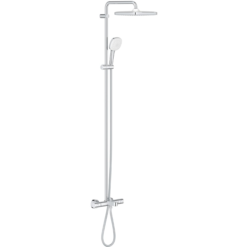 Sistem dus GROHE Tempesta Cube 250 26691001, termostat, 1 functie, crom