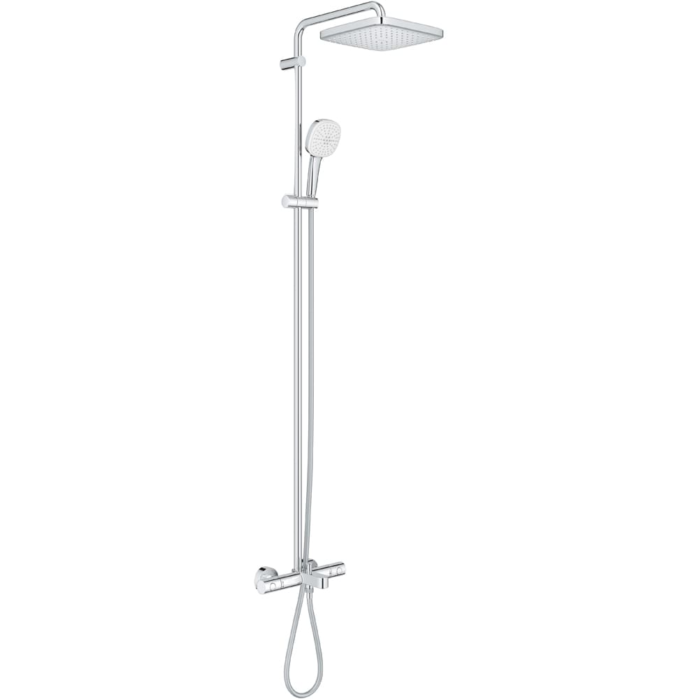 Sistem dus GROHE Tempesta Cube 250 26691001, termostat, 1 functie, crom