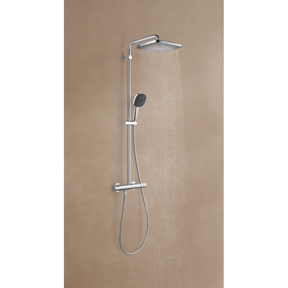 Sistem dus GROHE Vitalio Cube 250 26696001, termostat, 1 functie, crom