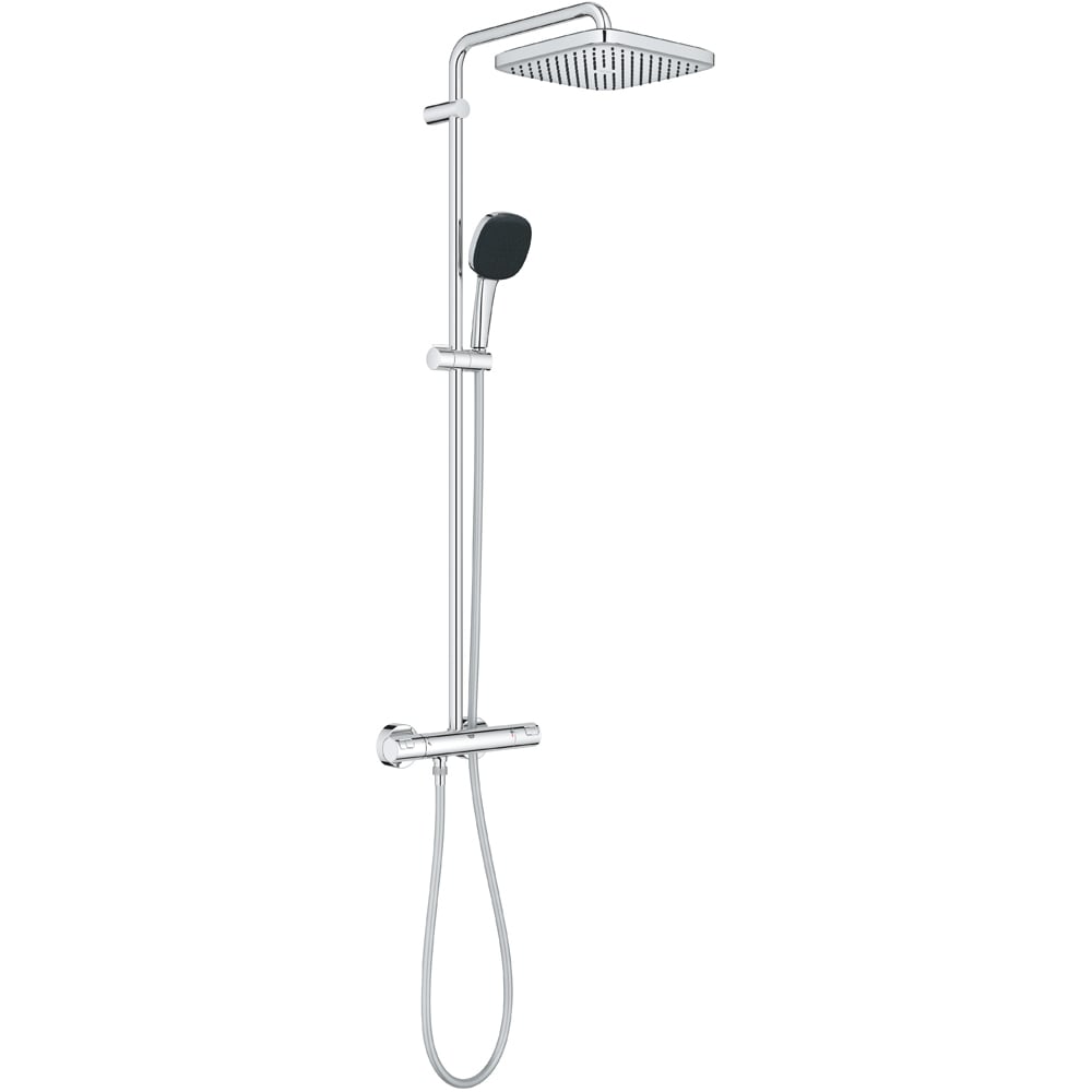 Sistem dus GROHE Vitalio Cube 250 26696001, termostat, 1 functie, crom