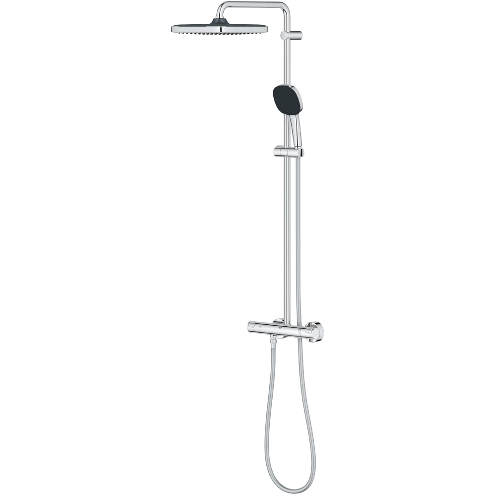 Sistem dus GROHE Vitalio Cube 250 26696001, termostat, 1 functie, crom
