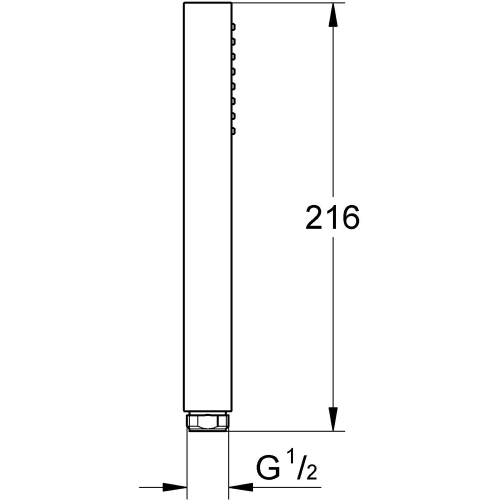 Para dus GROHE Euphoria Cube+ Stick 27888AL0, 1 functie, grafit