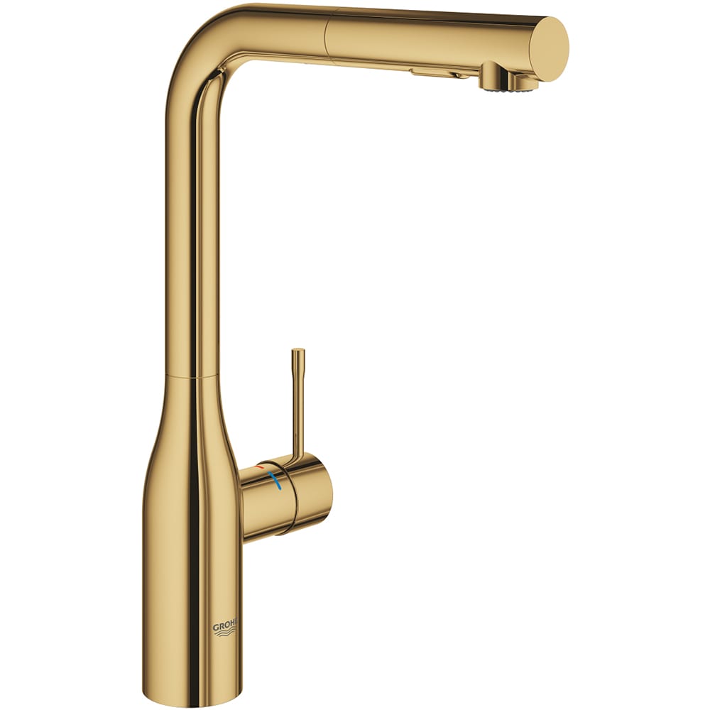Baterie bucatarie GROHE Essence 30270GL0, dus extractibil, metal, auriu