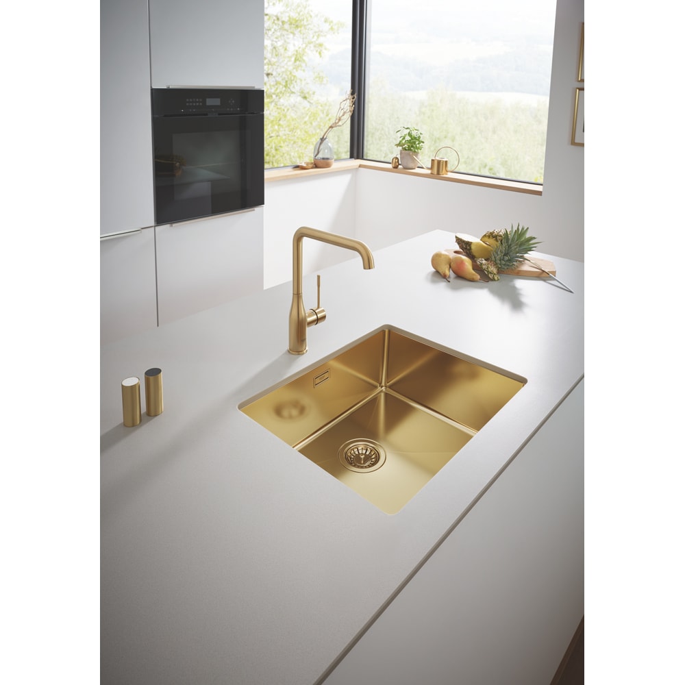 Baterie bucatarie GROHE Essence 30505GN0, alama sanitara, auriu