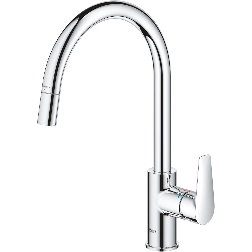 Baterie bucatarie GROHE Start Edge 30551000, alama sanitara, crom
