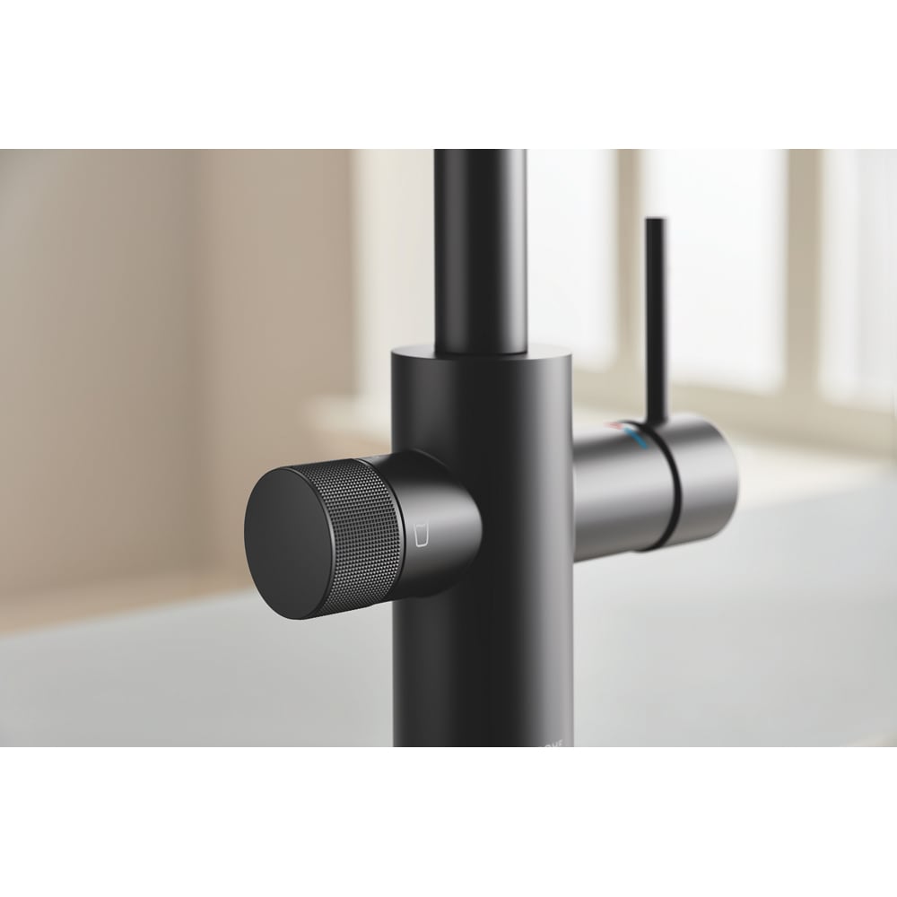 Baterie bucatarie GROHE Blue Pure Vento 30579KF0, alama sanitara, negru