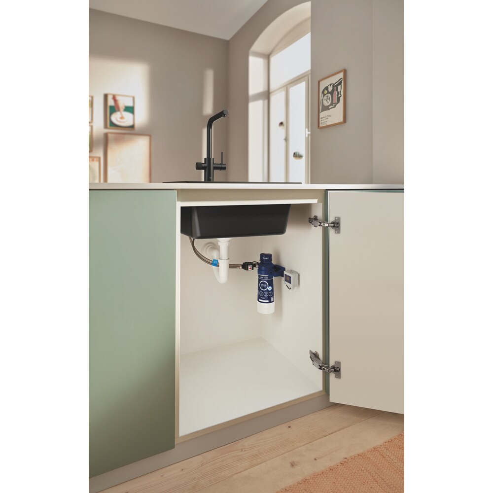 Baterie bucatarie GROHE Blue Pure Vento 30579KF0, alama sanitara, negru