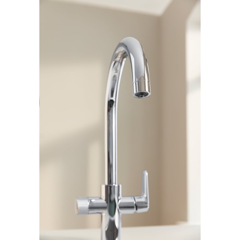 Baterie bucatarie GROHE Blue Pure Bau Curve 30582000, alama sanitara, crom