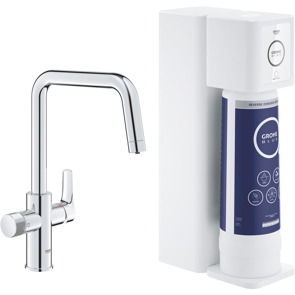Baterie bucatarie GROHE Blue Pure Eurosmart 30586000, alama sanitara, crom
