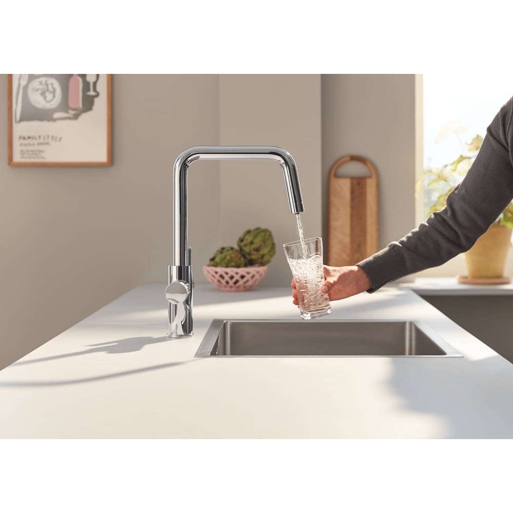 Baterie bucatarie GROHE Blue Pure Eurosmart 30586000, alama sanitara, crom