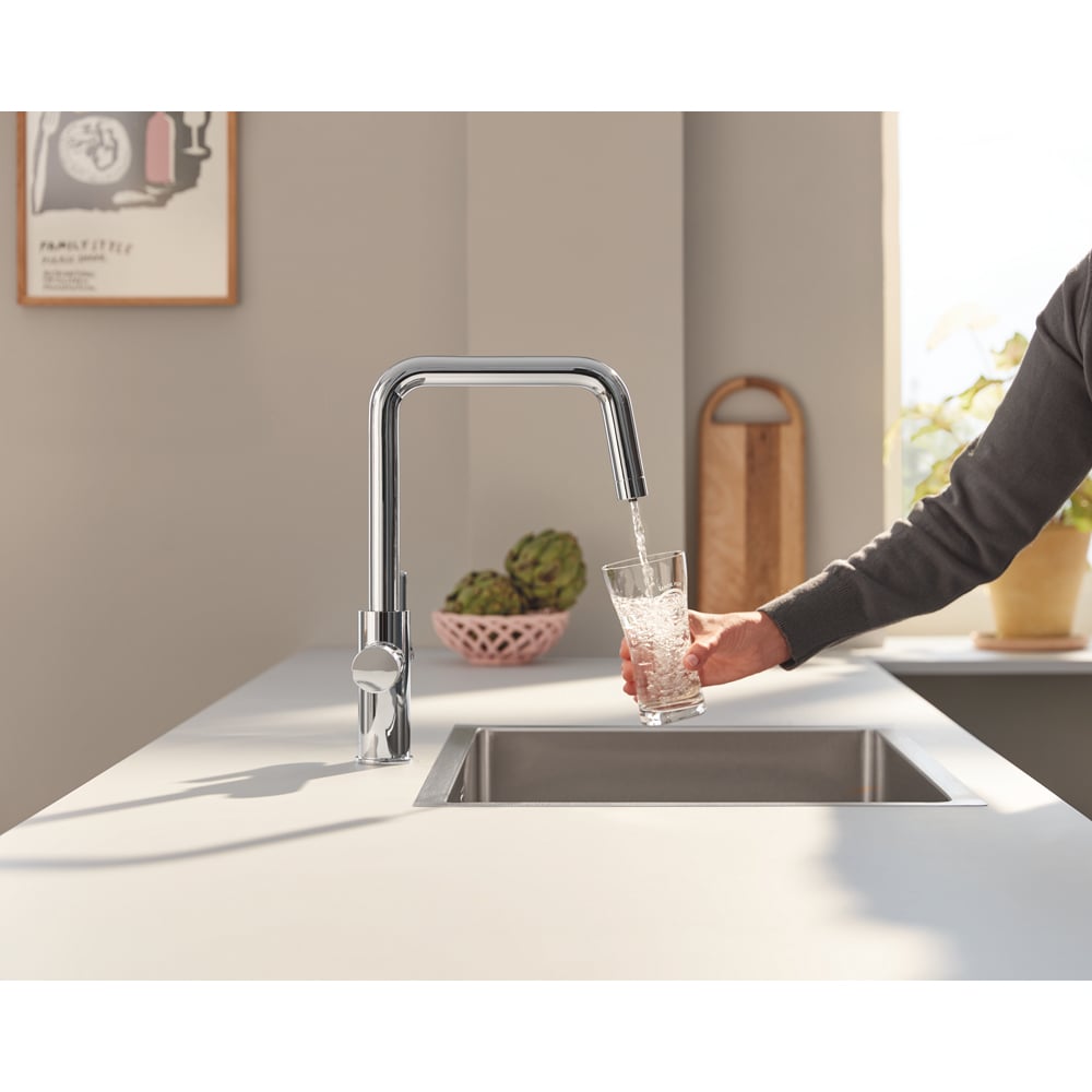 Baterie bucatarie GROHE Blue Pure Eurosmart 30586000, alama sanitara, crom